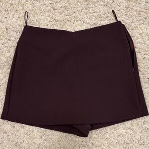 Zara Women's Burgundy Skort